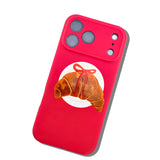 Hand-painted Bow Croissant GripCharm | Eco-Friendly