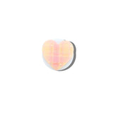 Hand-painted Plaid Heart GripCharm | Eco-Friendly