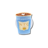 Hand-painted NYC Coffee Cup GripCharm | Eco-Friendly