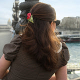 Hand-painted Vintage Tulips Claw Hair Clip | Eco-Friendly