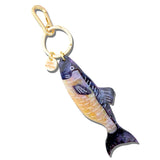 Hand-painted Wild Sardine Bag Charm + Keychain | Eco-Friendly