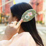 Hand-Painted Flower Mahjong Amazing Hair Day Brush | Eco-Friendly