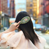 Hand-Painted Flower Mahjong Amazing Hair Day Brush | Eco-Friendly