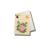Hand-painted Flower Mahjong Compact Mirror | Eco-Friendly