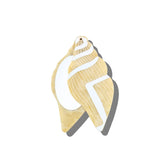 Hand-painted Conch Shell Compact Mirror