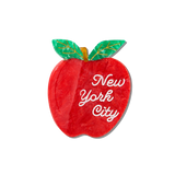 Hand-painted New York Apple Claw Hair Clip | Eco-Friendly