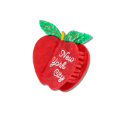 Hand-painted New York Apple Claw Hair Clip | Eco-Friendly