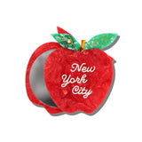 Hand-painted New York Apple Compact Mirror | Eco-Friendly