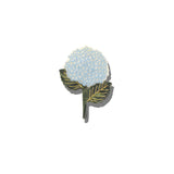 Hand-painted Hydrangea Brooch Pin