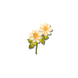Hand-painted Vintage Daisy Stem Brooch Pin