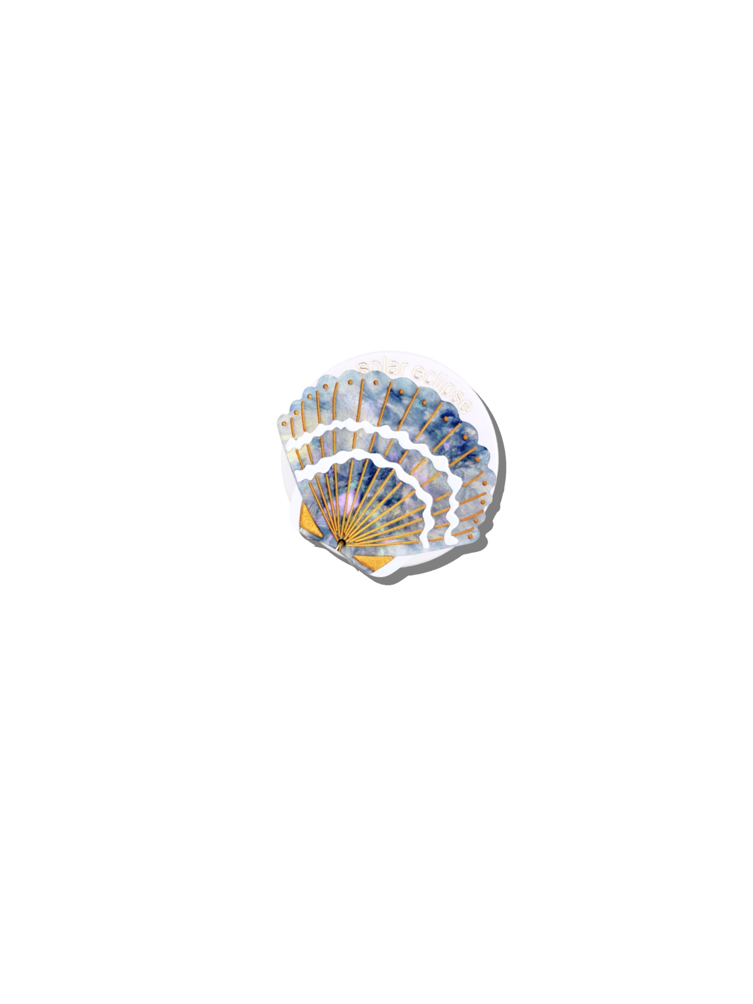 Hand-painted Seashell GripCharm | Eco-Friendly