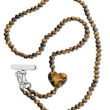 Hand-painted Mama Heart Crossbody Phone Chain