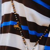 Hand-painted Mama Heart Crossbody Phone Chain