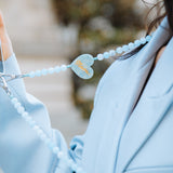 Hand-painted Mama Heart Crossbody Phone Chain