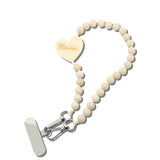 Hand-painted Mama Heart Bracelet Phone Chain