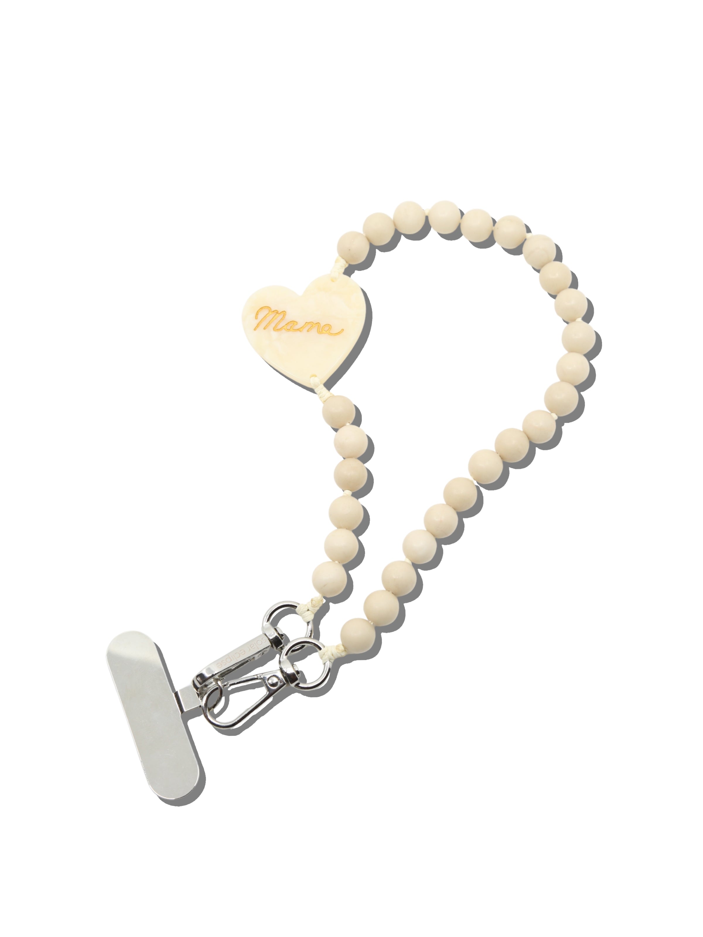 Hand-painted Mama Heart Bracelet Phone Chain