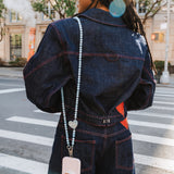 Hand-painted Dog Mom Crossbody Phone Chain