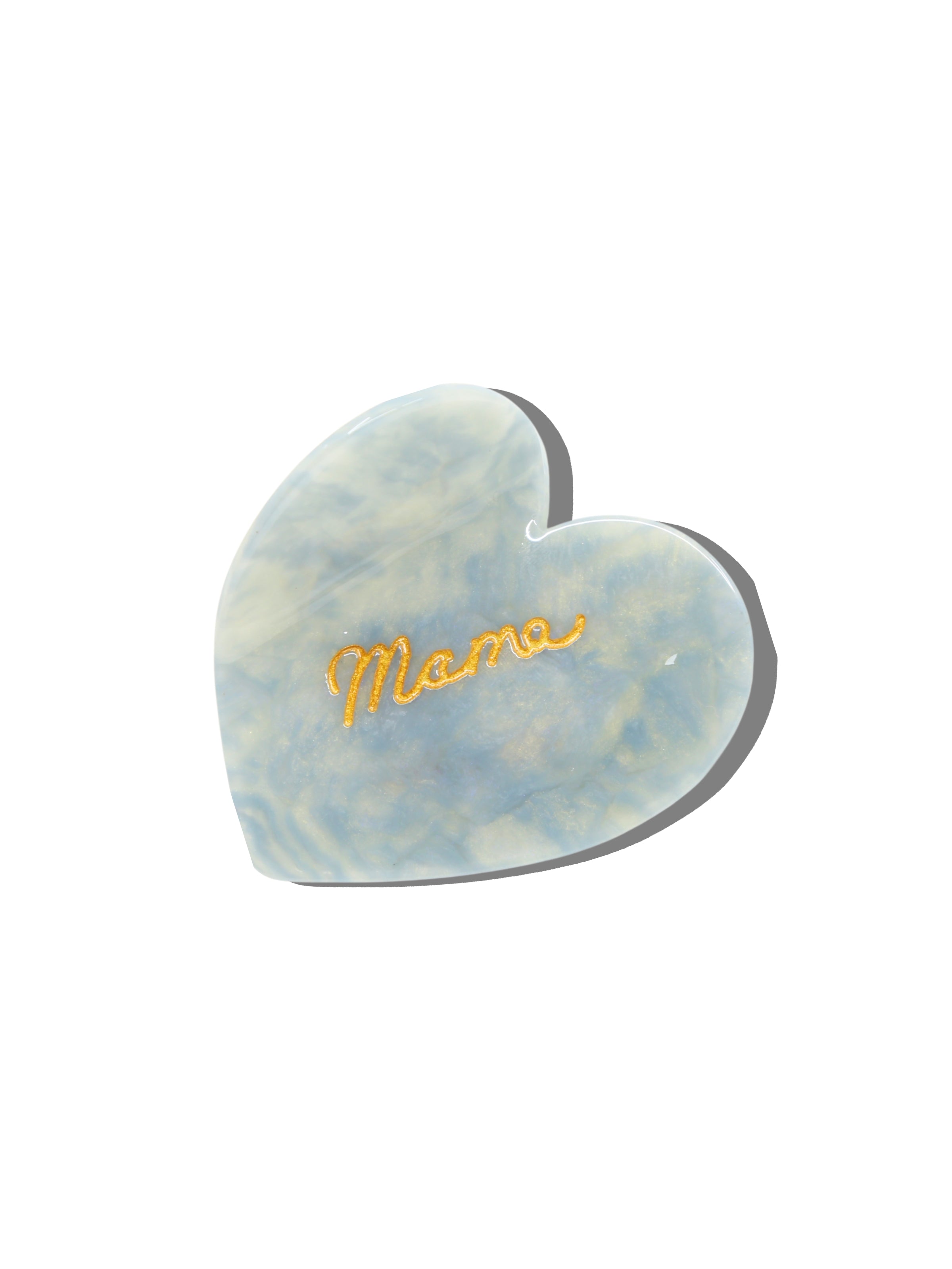 Hand-Painted Mama Heart Acetate Claw Hair Clip | Eco-Friendly