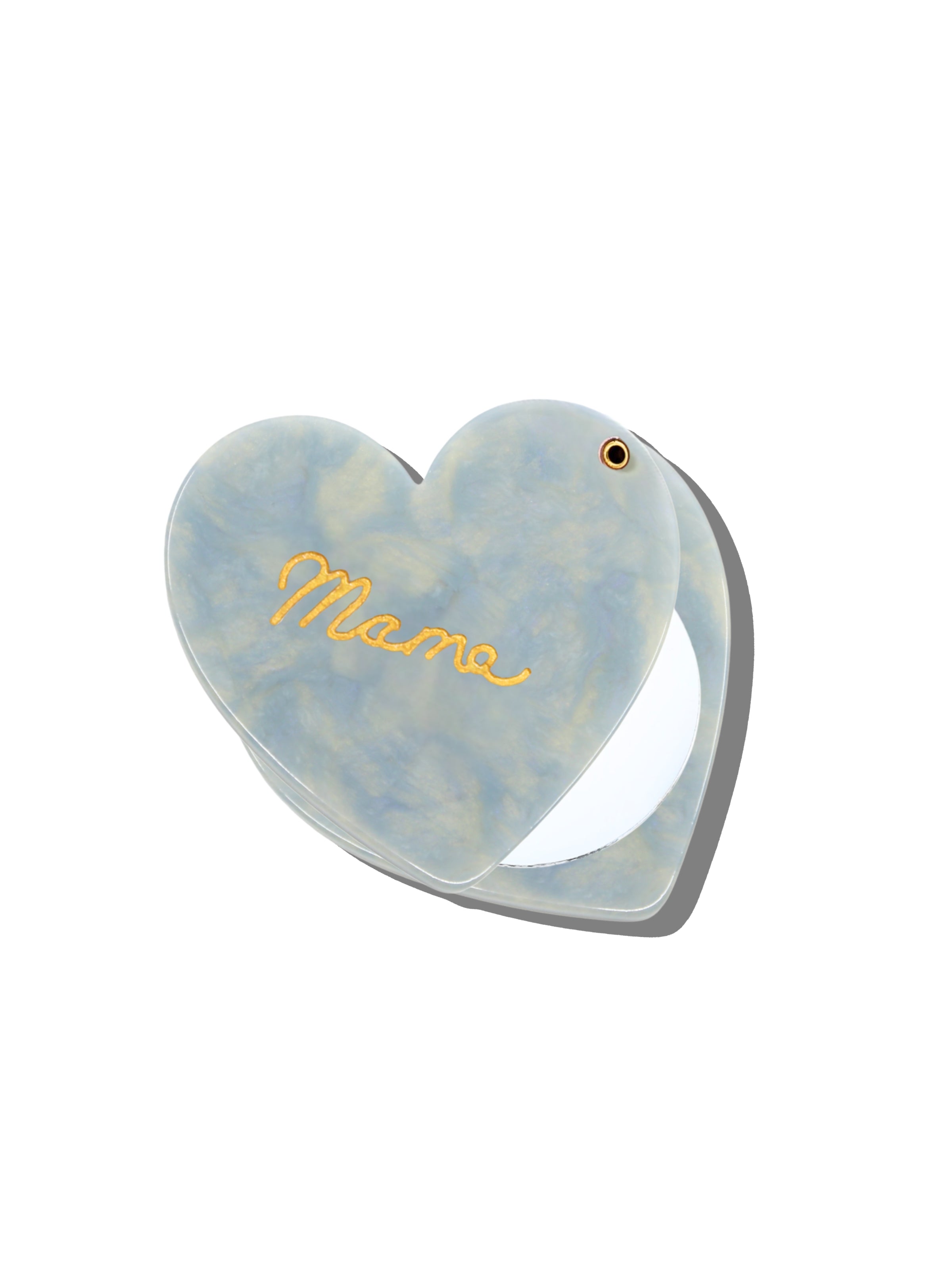 Hand-painted Mama Heart Compact Mirror