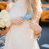 Hand-painted Bride Handbag Hero Brush | Eco-Friendly