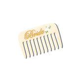 Hand-painted Bride Pocket Comb | Eco-Friendly