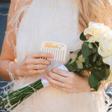 Hand-painted Bride Pocket Comb | Eco-Friendly