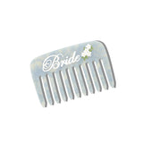 Hand-painted Bride Pocket Comb | Eco-Friendly