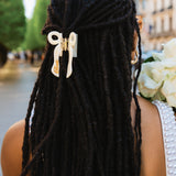 Hand-painted Bride Bow Claw Hair Clip | Eco-Friendly