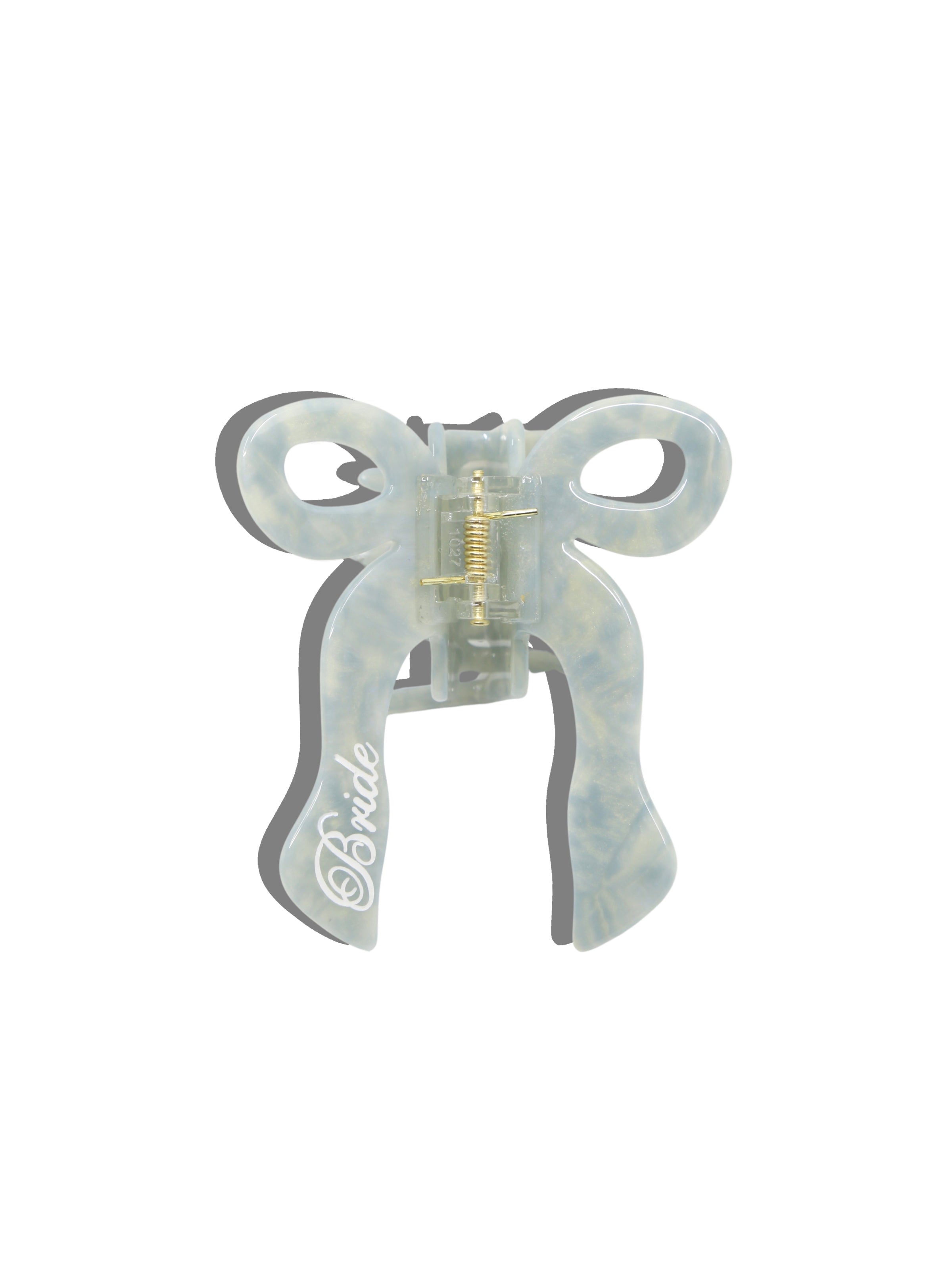 Hand-painted Bride Bow Claw Hair Clip | Eco-Friendly