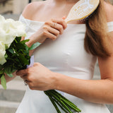 Hand-painted Bridal Bow Amazing Hair Day Brush | Eco-Friendly