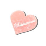 Hand-painted Bridesmaid Heart Claw Hair Clip | Eco-Friendly