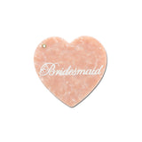 Hand-painted Bridesmaid Heart Compact Mirror | Eco-Friendly