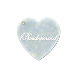 Hand-painted Bridesmaid Heart Compact Mirror | Eco-Friendly