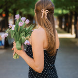Hand-painted Bridesmaid Bow Claw Hair Clip | Eco-Friendly