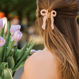 Hand-painted Bridesmaid Bow Claw Hair Clip | Eco-Friendly