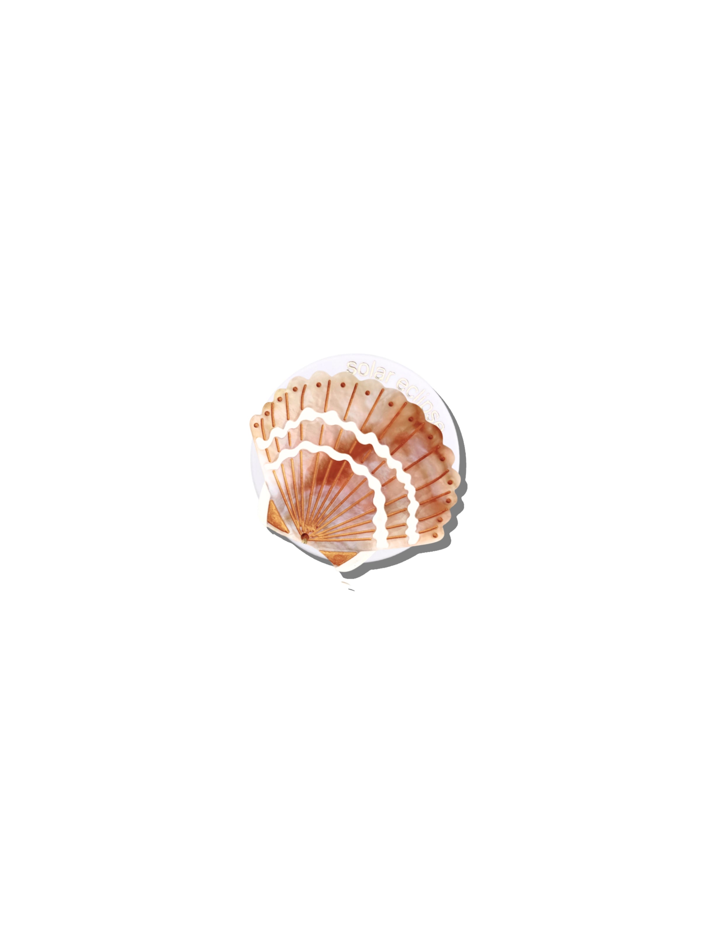 Hand-painted Seashell GripCharm | Eco-Friendly