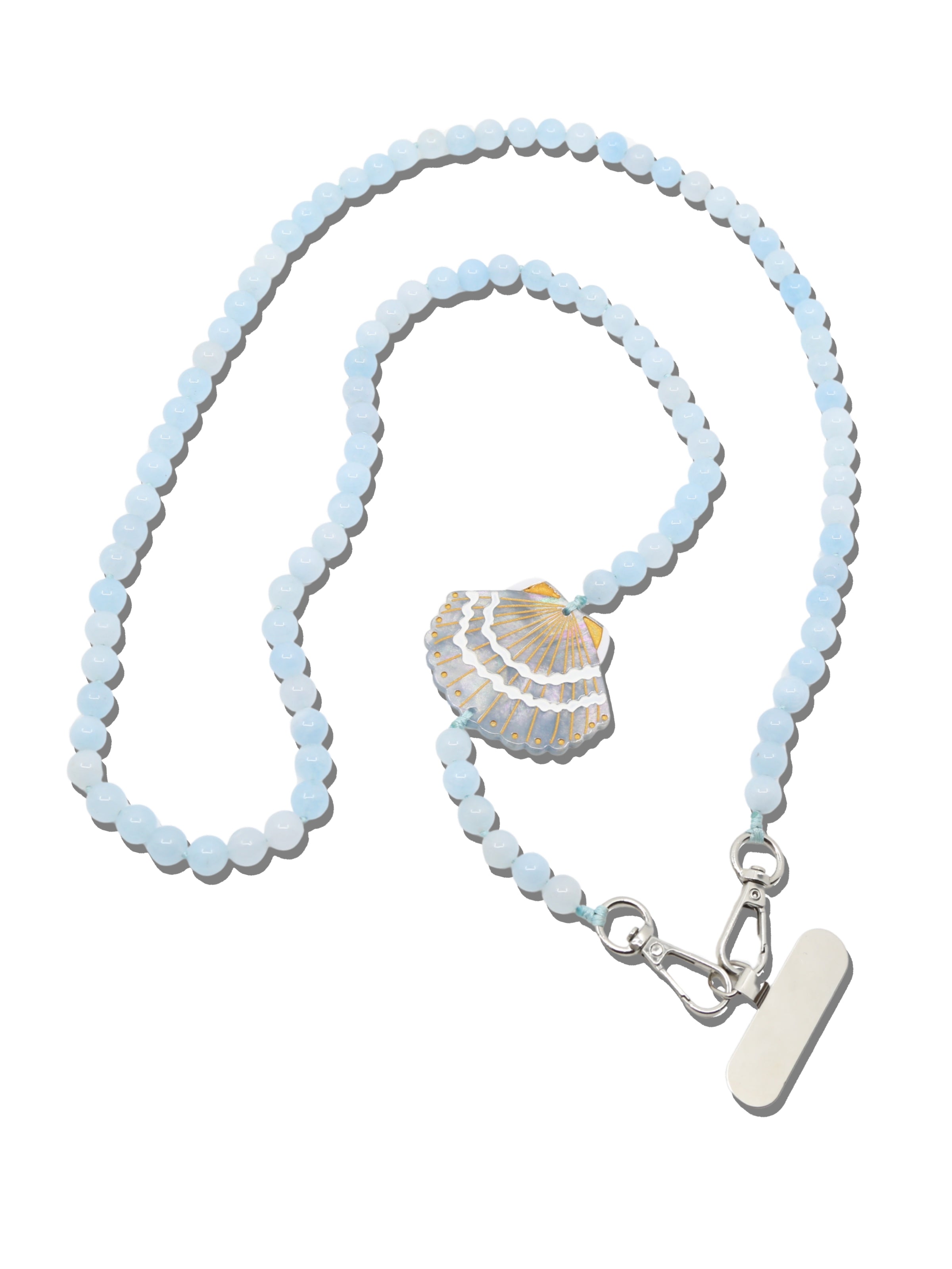 Hand-painted Seashell Crossbody Phone Chain