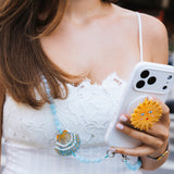 Hand-painted Seashell Crossbody Phone Chain