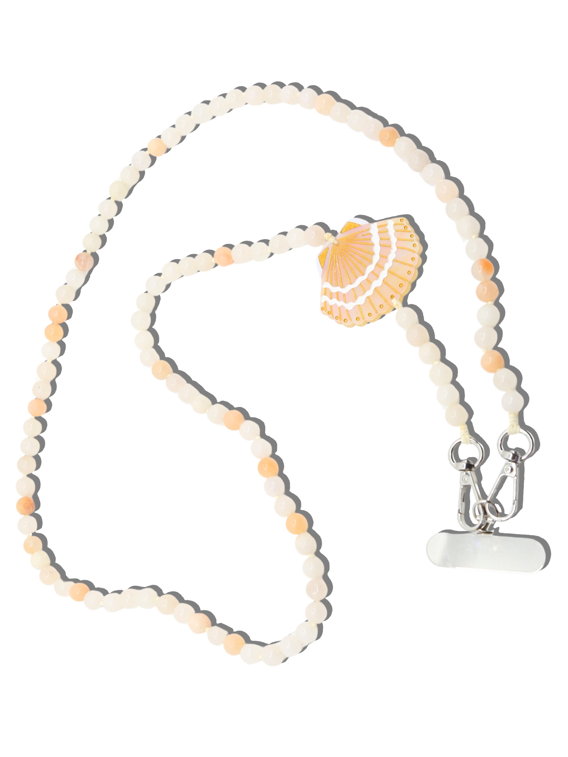 Hand-painted Seashell Crossbody Phone Chain