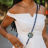 Hand-painted Caviar Crossbody Phone Chain