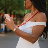 Hand-painted Lobster Crossbody Phone Chain