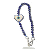 Hand-painted Coastal Lucky Eye Bracelet Phone Chain