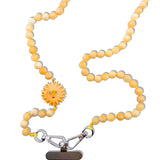 Hand-painted Celestial Sun Crossbody Phone Chain