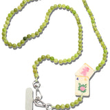 Hand-painted Flower Mahjong Crossbody Phone Chain