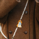 Hand-painted King Charles Crossbody Phone Chain
