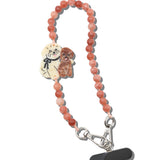 Hand-painted Puppy Friends Bracelet Phone Chain