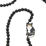 Hand-painted Tuxedo Cat Crossbody Phone Chain