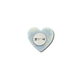 Hand-painted Mama Heart Brooch Pin