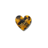 Hand-painted Mama Heart Brooch Pin