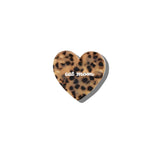 Hand-painted Cat Mom Heart Brooch Pin